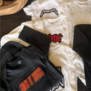 Band Logo Baby Onesies Set